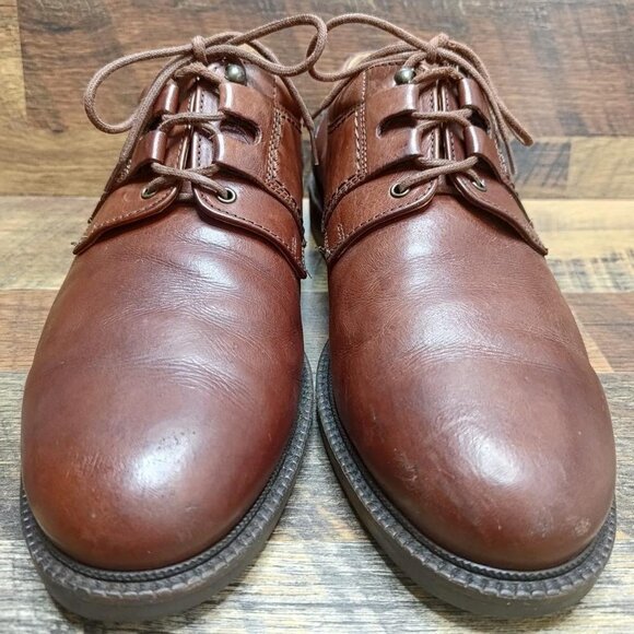 Johnston & Murphy Men\'s Sheepskin 20-4536 Brown Leather Oxfords Shoes Size 10.5 main image 8